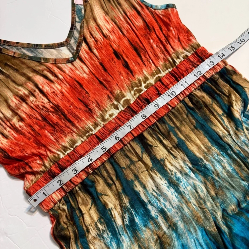 Romeo & Juliet Couture Elegant Multicolor Maxi Dress Medium - Picture 5 of 8